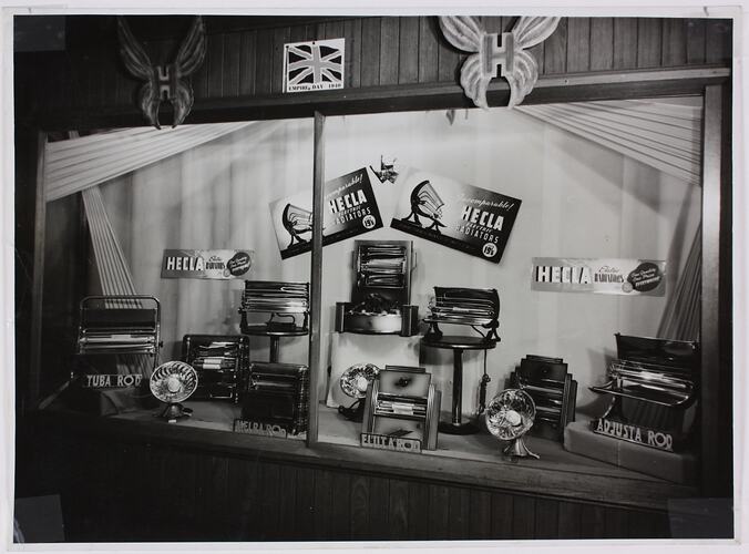 Photograph - Hecla Products Shopfront Display for 'Empire Day', circa 1940.
