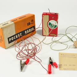 Pocket Radio - Eastern, 'Germanium' Type ER 22, Red, circa 1965