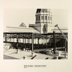 Photograph - Steel Framing for Eastern Annexe, Exhibition Building, Melbourne, 1972