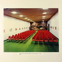Photograph - Theatrette in Great Hall Gallery, Royal Exhibition Building, Melbourne, 1981