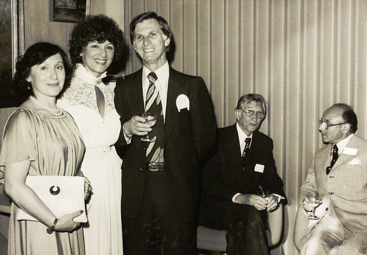 Photograph - Guests at Centenary of Laying Foundation Stone Commemorative Function, Exhibition Building, Melbourne, 1979
