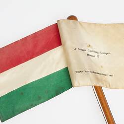 Flag - Hungarian, Johan Van Oldenbarnevelt, 1957