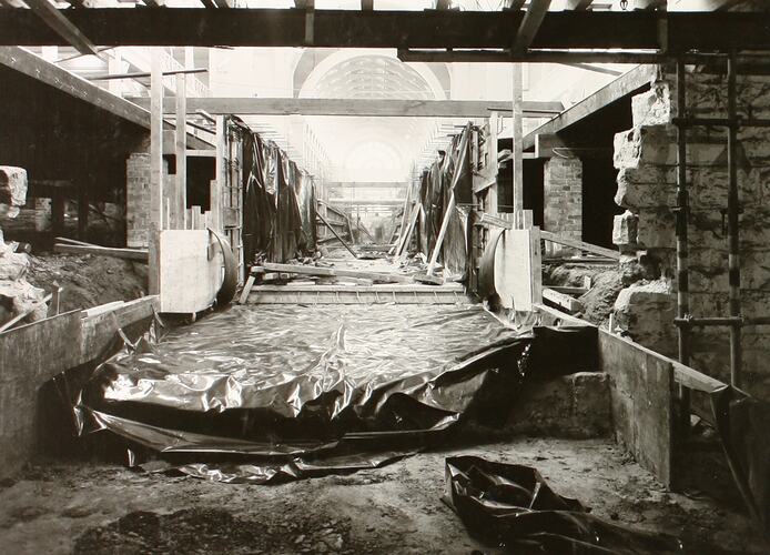 Photograph - Programme '84, Main Service Tunnel, Great Hall, Basement, Royal Exhibition Buildings, 10 Aug 1984
