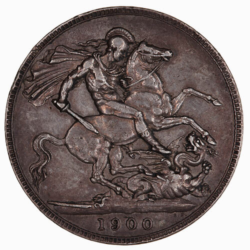 Coin - Crown, Queen Victoria, Great Britain, 1900 (Reverse)