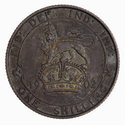 Coin - Shilling, Edward VII, England, Great Britain, 1902 (Reverse)
