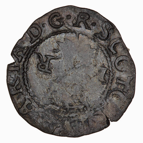 Coin - Bawbee, Mary, Scotland, 1542-1558 (Obverse)