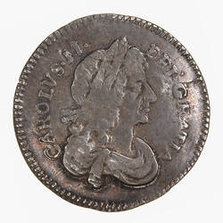 Coin - Threepence, Charles II, Great Britain, 1678 (Obverse)