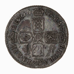 Coin - Sixpence, James II, Great Britain, 1686 (Reverse)