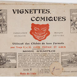 Set of Negative Vignettes - Comical, French, circa 1905