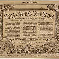 Booklet - Vere Foster's Copy Books No 10, Ornamental Lettering, late 19th century