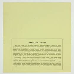 Publicity Flyer - Orient Line, 'A Visit to Pompeii', circa 1930s