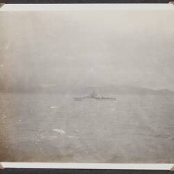 Photograph - Signalling, Palmer Family Migrant Voyage, Straits of Gibraltar, 28 Feb 1947
