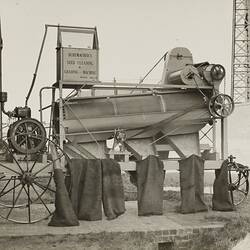 Photograph - Schumacher Mill Furnishing Works, Seed Cleaning & Grading Machine, Port Melbourne, Victoria, circa 1920s