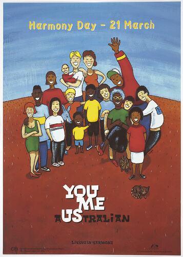 Poster - Harmony Day 21 March, Department of Immigration & Multicultural Affairs, 1999