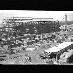 Glass Negative - State Electricity Commission, Yallourn 'A' Power Station, Victoria, 1923