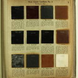 Leather Specimen Book - Pfister & Vogel, Milwaukee, Wisconsin, 1917