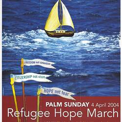 Poster - Refugee Hope March, Refugee Action Collective, 4 Apr 2004