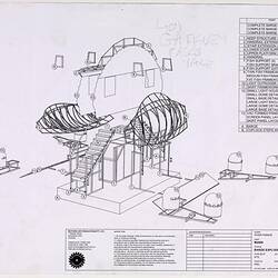 Technical Drawing - Barge, Exploded Diagram, River Show, Melbourne Commonwealth Games, 2005-2006