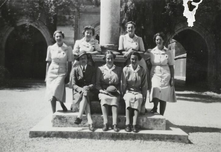 Photograph - Group Portrait of Seven Women, Palestine, World War II, 1939-1943