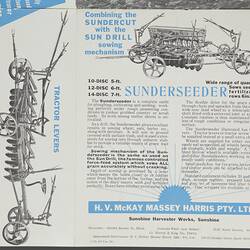 Publicity Flyer - Hugh V. McKay, Stump Jump Disc Ploughs, 1946