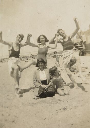 Family Friends at Mordialloc Beach, 1932