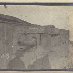 Photograph - Tank, Somme, France, Sergeant John Lord, World War I, 1916