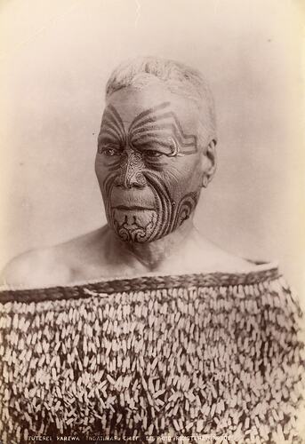 Tuterei Karewa, Ngatimaru Chief, New Zealand, c.1891-1930