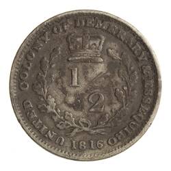 Coin - 1/2 Guilder, Essequibo & Demerary, 1816
