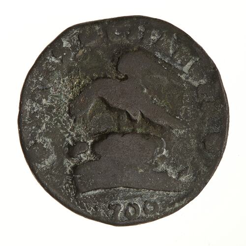 Coin - 1 Penny, Isle of Man, 1709