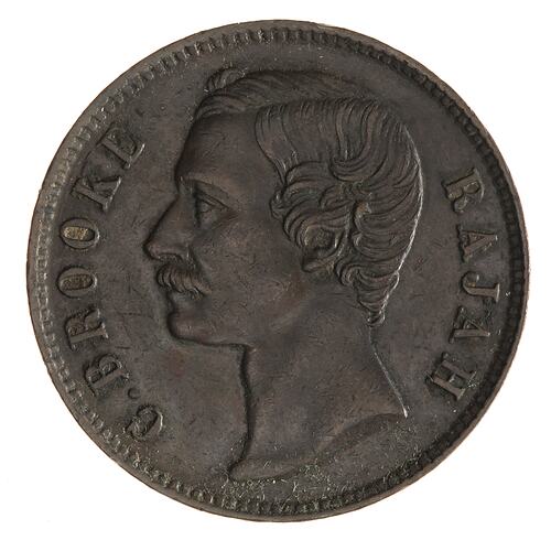 Coin - 1 Cent, Sarawak, 1887