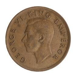 Coin - 1 Penny, New Zealand, 1942