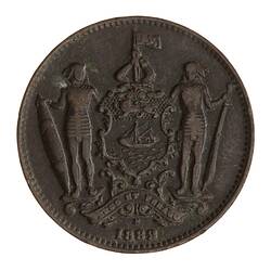 Coin - 1 Cent, British North Borneo Company, 1889