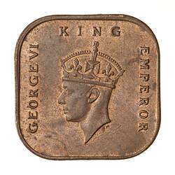 Coin - 1 Cent, Malaya, 1943
