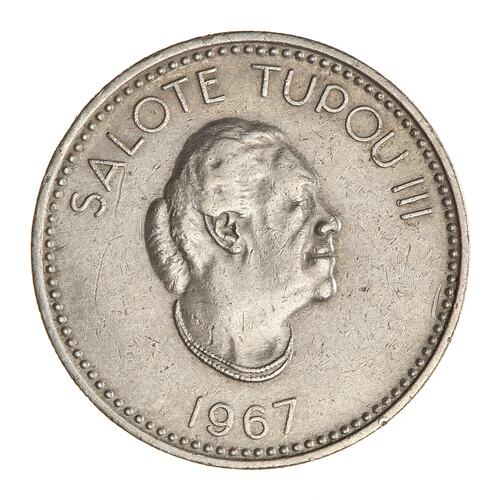 Coin - 10 Seniti, Tonga, 1967