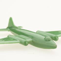 Toy Aeroplane - Green Plastic