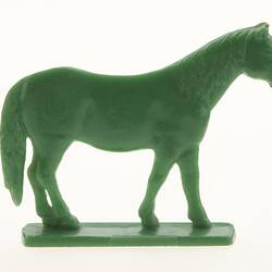 Toy Horse - Green Plastic