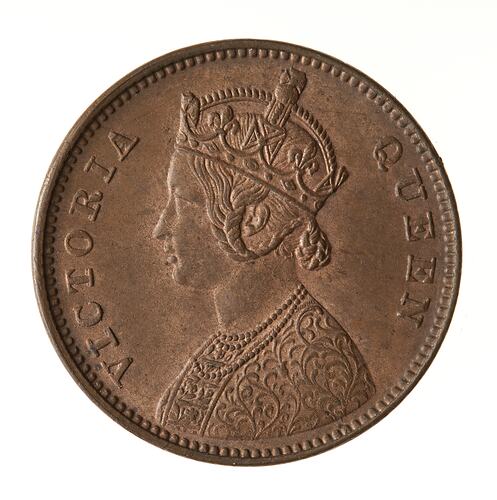 Coin - 1/4 Anna, India, 1862