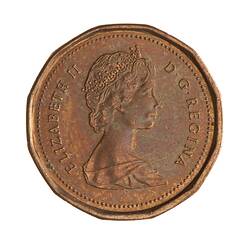 Coin - 1 Cent, Canada, 1988