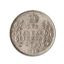 Coin - 2 Annas, India, 1905
