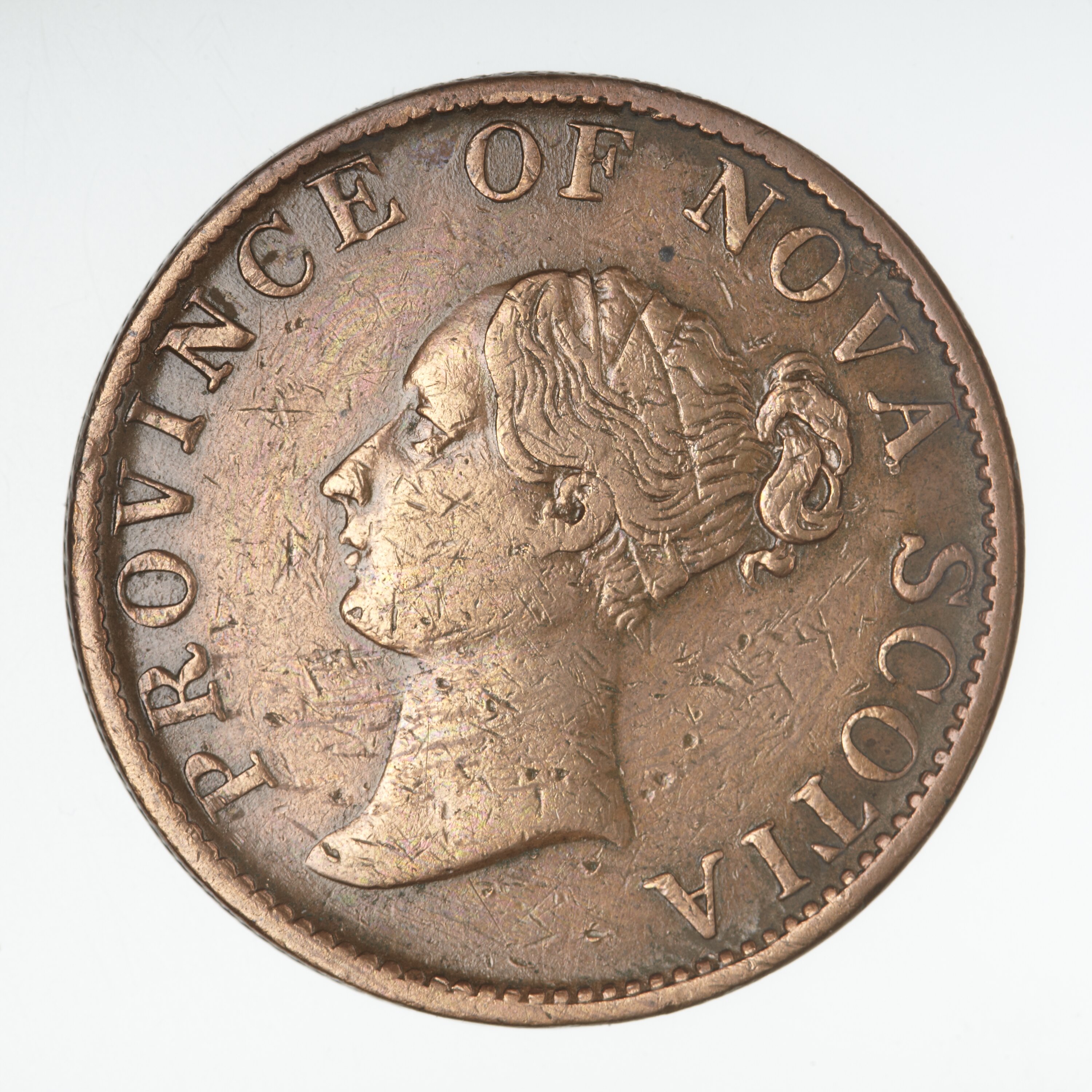 Coin - 1/2 Penny, Nova Scotia, Canada, 1843