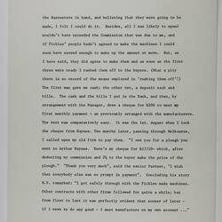 Manuscript - Marjory McKay, 'Cecil McKay, It Wasn't All Sunshine', circa 1974