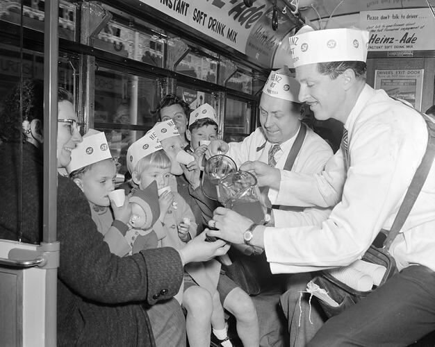 H. J. Heinz Co Pty Ltd, Promotional Event on a Tram, Melbourne, Victoria, 1958