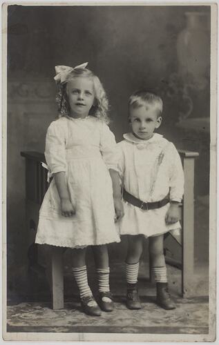Portrait of a Girl & Boy, circa 1919