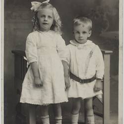 Portrait of a Girl & Boy, circa 1919