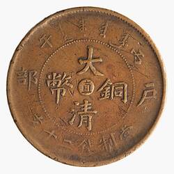 Coin - 20 Cash, Chihli, China, 1906