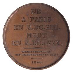 Medal - Francois de La Rochefoucauld, France, 1823