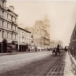 Photograph - Elizabeth Street, Melbourne, Victoria, circa 1890