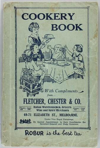 Book - 'With Compliments from Fletcher, Chester & Co', Cookery Book, Melbourne, circa 1929
