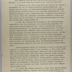 Fact Sheets & Correspondence -  Issued by Office of Salzberg State Government, Austria, 1959