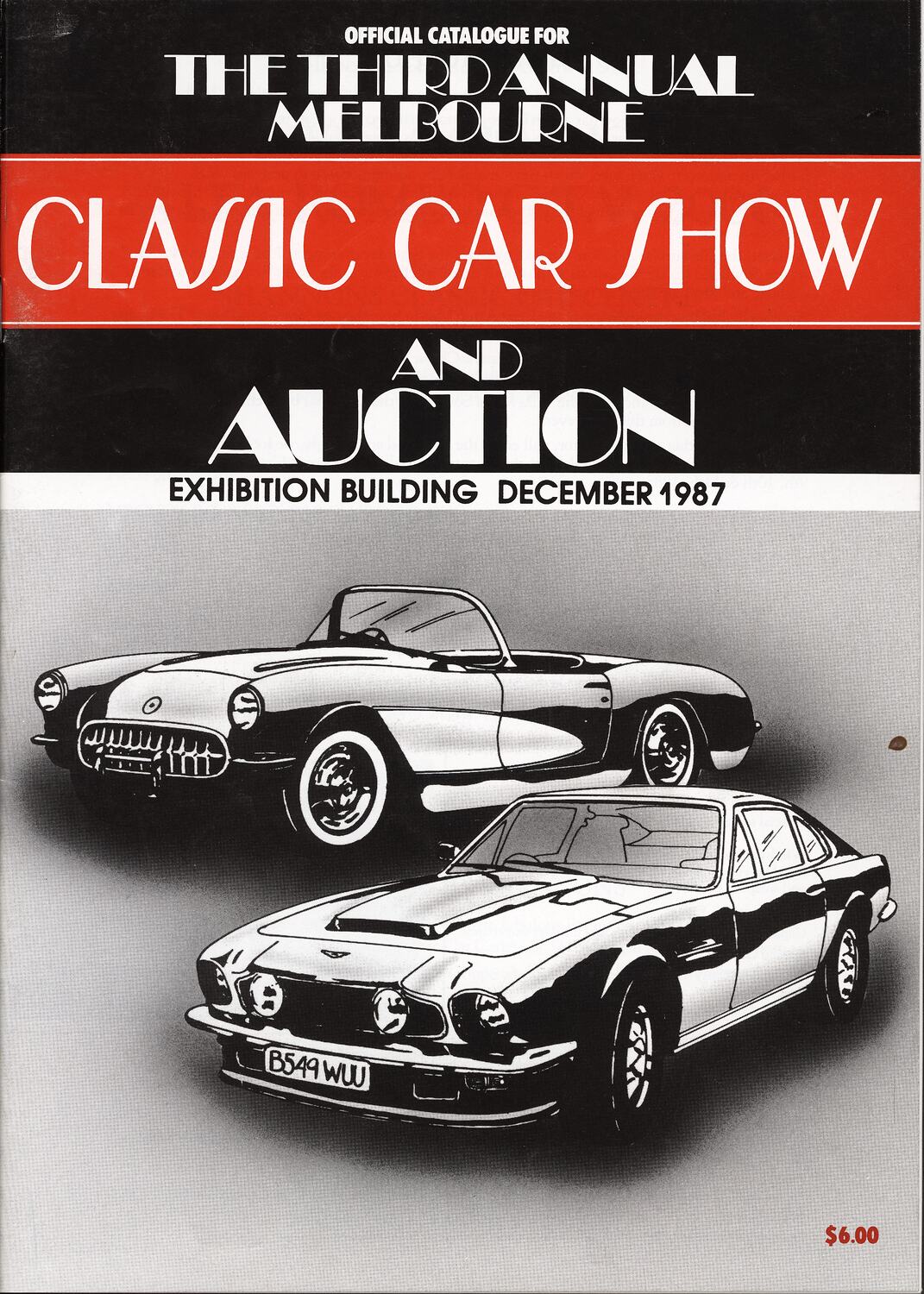 Catalogue Third Annual Melbourne Classic Car Show, 1987